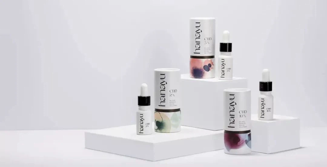 Fresh and elegant paper tube box for cosmetics